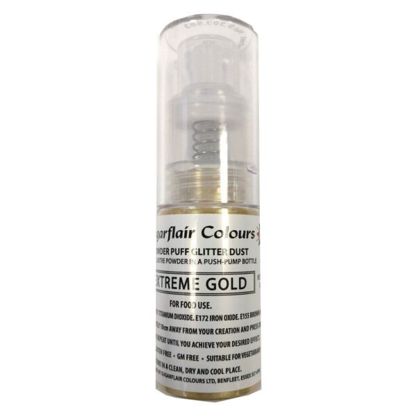 SugarFlair Glitter Spray Extreme Gold