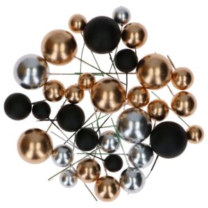 Simply Making Decorative Ball Set Gold ,Silver &Black-32/pk